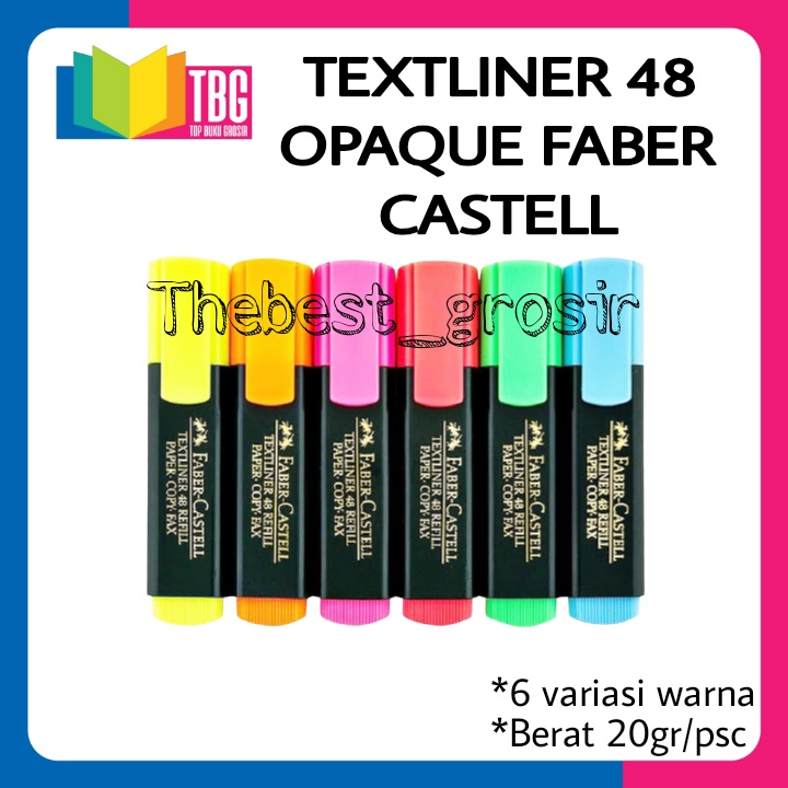 

1 PCS TEXTLINER 48 OPAQUE FABER CASTELL / HIGHLIGHTER FABER CASTELL