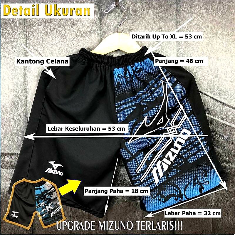 CELANA PENDEK MIZUNO | KATOK KOLOR OLAHRAGA (real pict)