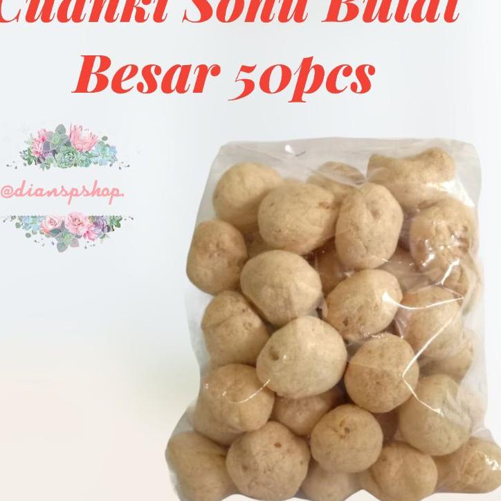 

KODEDd2D7--Cuanki bulat Sohu Cunki sohu untuk aneka toping isi 50pcs