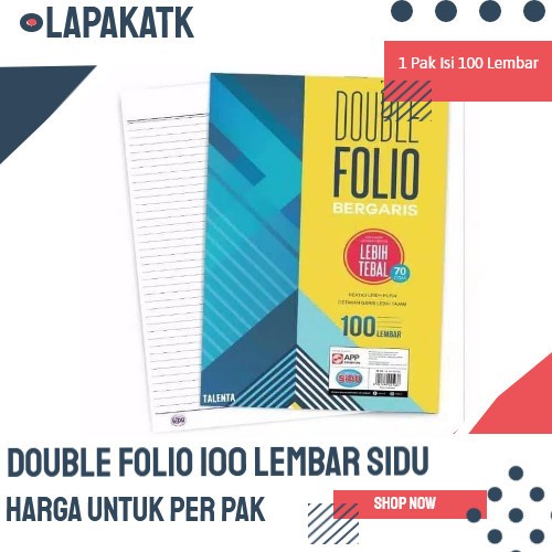 

Mantap Kertas Double Folio Bergaris Garis Sidu Paperline 100 Lembar Limited