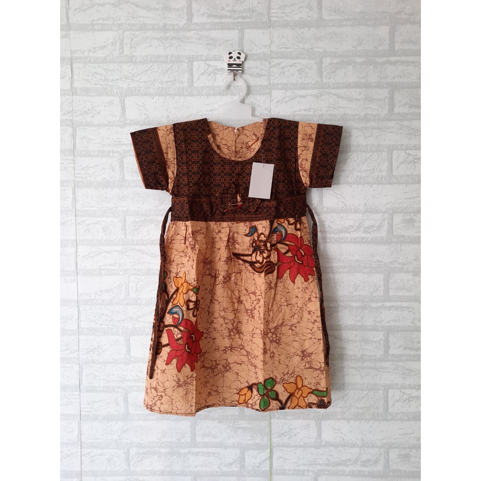 Dress batik anak size L