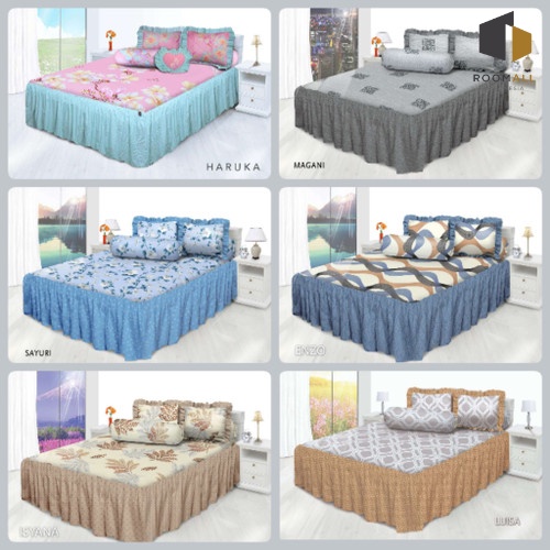 Sprei Rumbai All New My Love Minimalis Ukuran 180x200 King Tinggi 30 Sprey Flower Seprei Aesthetic K