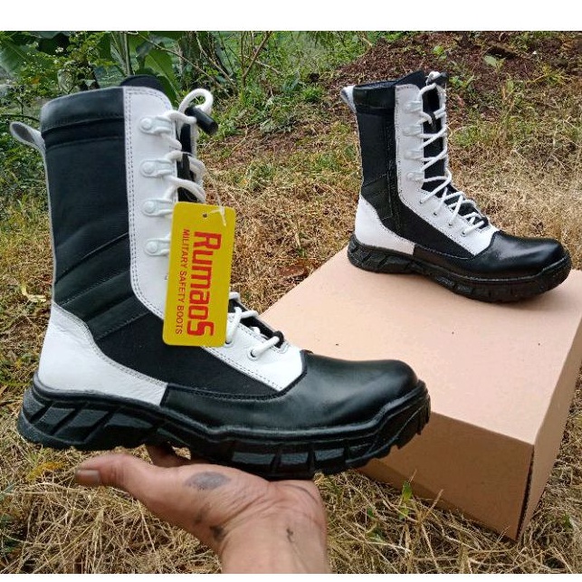 TERBARU-sepatu PDL PROVOS KULIT/militer boots