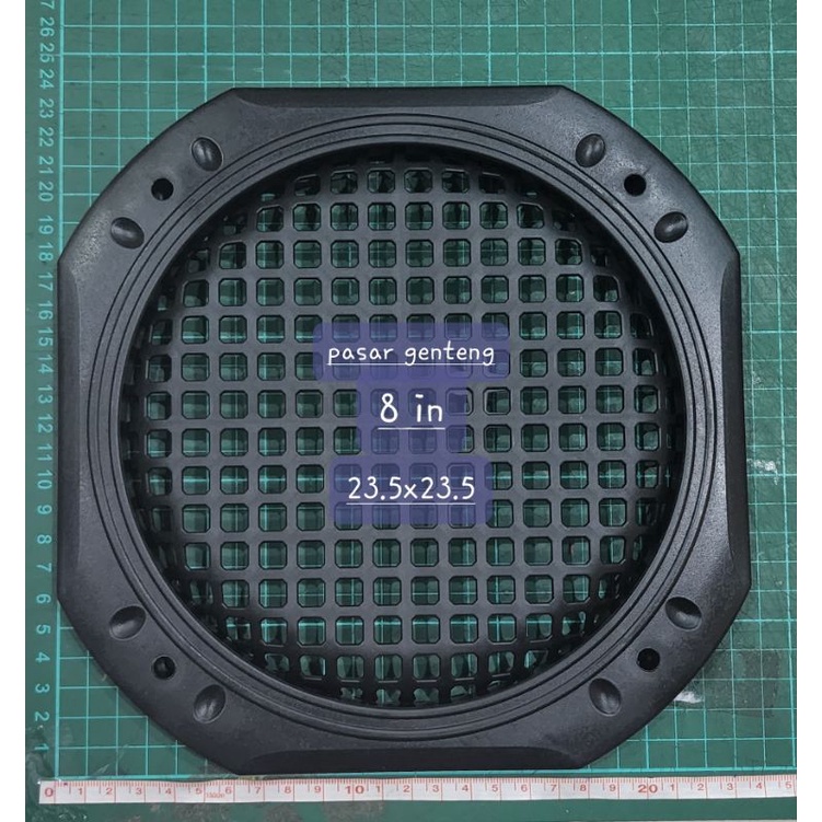 TUTUP GRILL SPEAKER MOTIF KOTAK UKURAN 8 INCH
