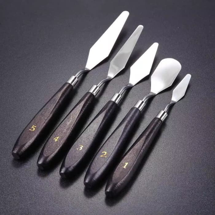 

Star Palette Knives Set Scraper Alat Lukis Painting Spatula Stainless Gilaa!!!