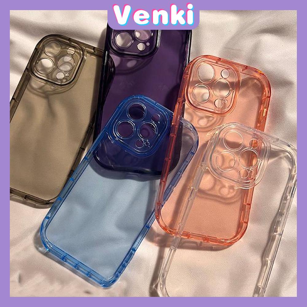 For iPhone 14 Pro Max iPhone Case Clear Case TPU Soft Case Airbag Shockproof Protection Camera Black Purple Transparent For iPhone 13 Pro Max 12 Pro Max 11 xr 7Plus