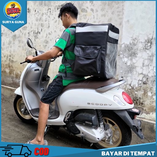 obrok punggung motor Tas Obrok Punggung Motor Ransel Delivery - Tas Kurir Multifungsi tas motor rans