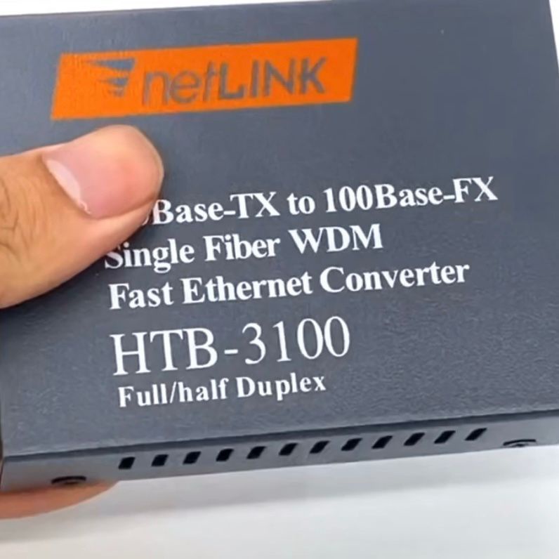 Ethernet Media Converter Netlink HTB-3100 A dan B single core ASLI BERKUALITAS