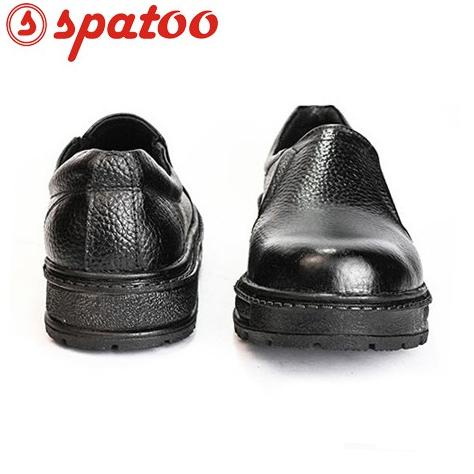 {BJR.18Oc22r} Sepatu Safety Pendek Warna Hitam Tipe Kulit Jeruk Bahan Kulit Sapi Asli Safety Elastis