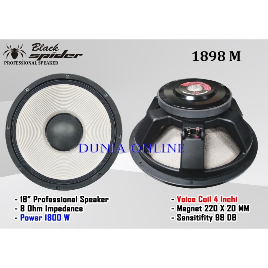 Speaker Black Spider BS1898 Sub