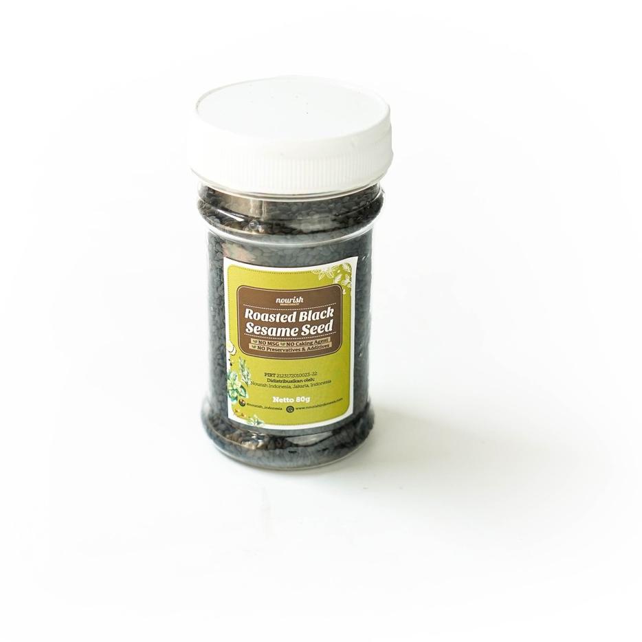 

10.10 Terlaris Roasted Black Sesame Seed 70gr / Wijen Hitam Panggang buruan