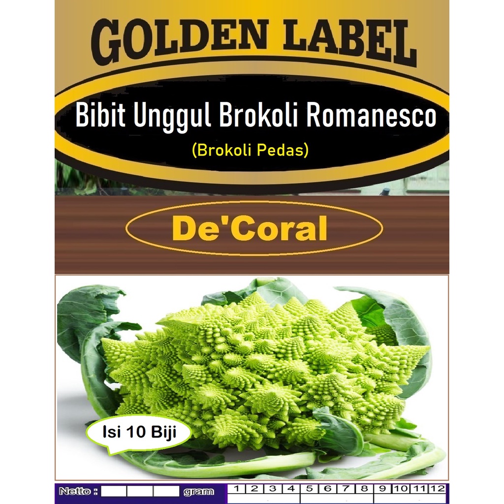 Bibit Unggul Brokoli Romanesco| Brokoli Pedas |Benih Brokoli Romanesco