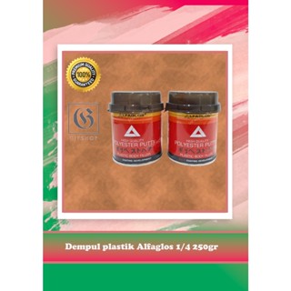 Dempul plastik Alfaglos 1/4 250gr