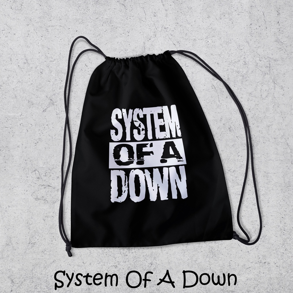 ZCO - Tas  Serut Multifungsi Untuk Olahraga Sekolah Futsal Basket Berenang String Bag Wanita Dan Pria  | New Stringbag Music Musik Name Band  - Tas Serut Dengan Jahitan Rapih Berbahan Taslan - Anti Air Part XII | Morybag