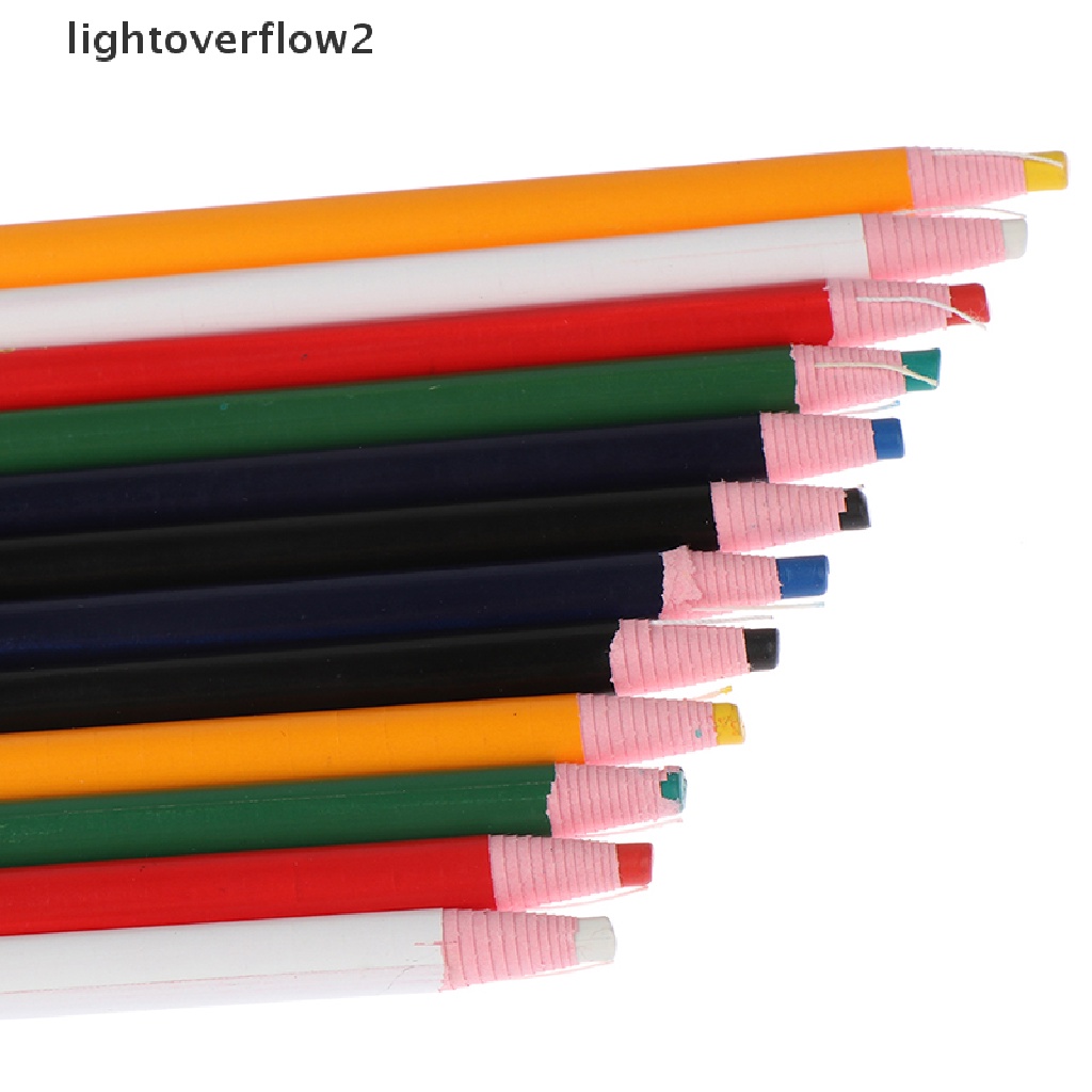 (lightoverflow2) 2pcs Pensil Kapur Penanda Kain Untuk Penjahit