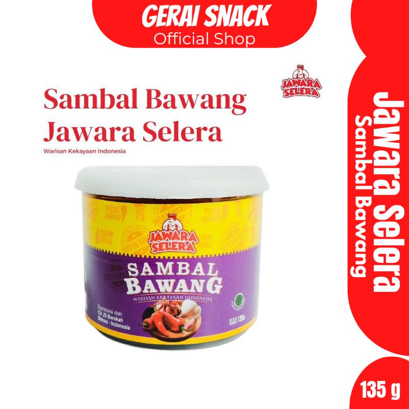 Sambal Bawang Home Made Jawara Selera Halal Terdaftar (135gr)