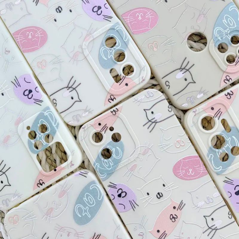 SOFTCASE MOTIF CUTE CAT VIVO Y11 Y12 Y15 Y17 Y01 Y15S Y20 Y30I Y20S Y12S Y21 Y21S Y30 Y30 Y50 Y91 Y91C Y95 - UA