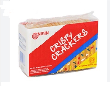 Nissin Crispy Crackers | Biskuit Kreker  wajib ada di meja teman santai