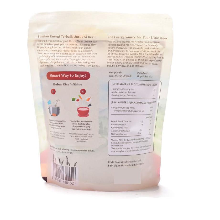 

Elegant--Tepung Beras Merah Organik Rice'n Shine 250 g