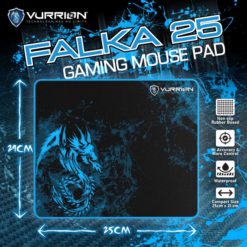 Mousepad Gaming Stroma Falka 25 Vurrion Non Slip Waterproof Mouse Pad