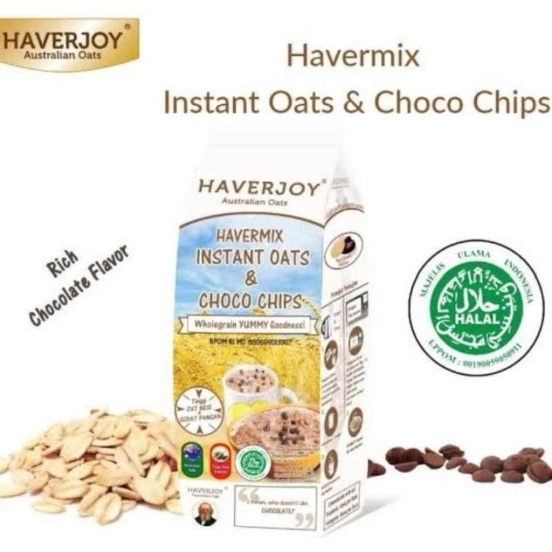 haverjoy havermix instant oats &amp; choco chips 500 gr