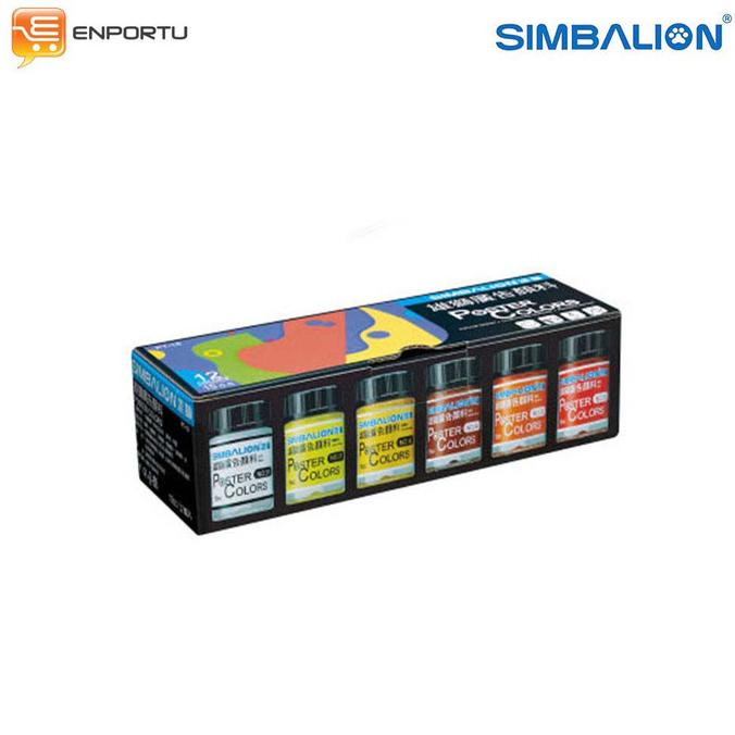 

[COD] SImbalion Poster Color Set 12 Warna - 15 cc STOK TERBATAS Kode 1248