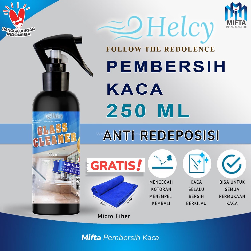 PEMBERSIH KACA ANTI REDEPOSISI / HELCY ANTI REDEPOSITION GLASS CLEANER