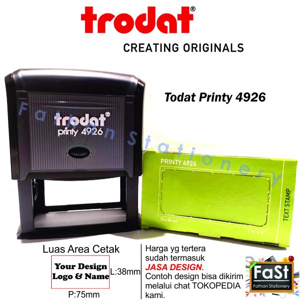 

Aman Stempel Trodat Printy 4926 + Letter Original Terlaris