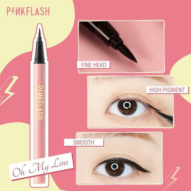 Pinkflash EYELINER Anti Air Waterproof Pink Flash OhMyLine 100% Ori