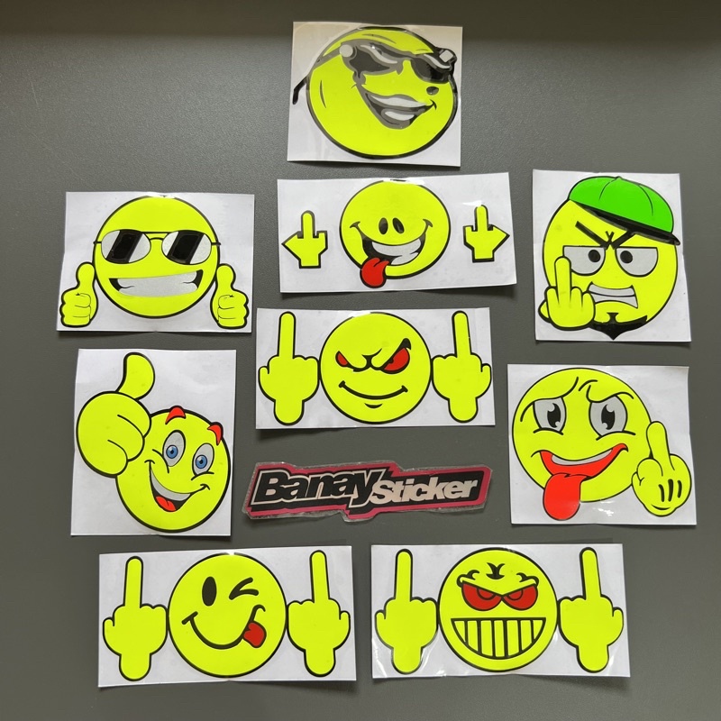 STICKER STIKER SMILE STABILO CUTTING