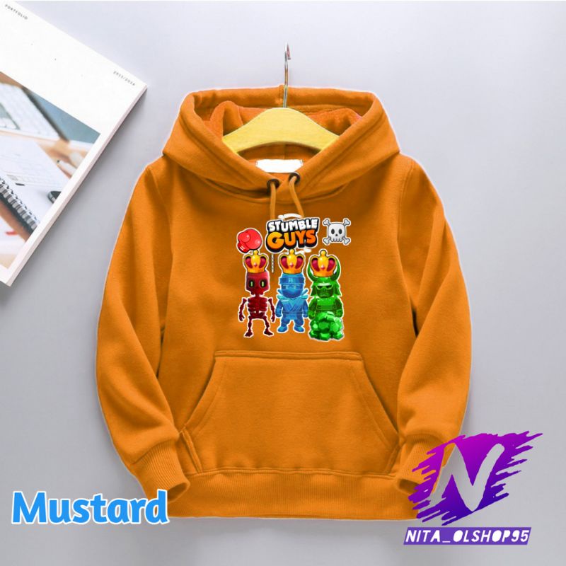 sweater hoodie anak gambar stumble guys