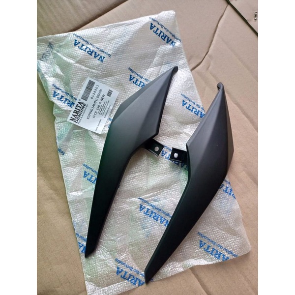 kupingan lampu depan cb150r LED hitam doff