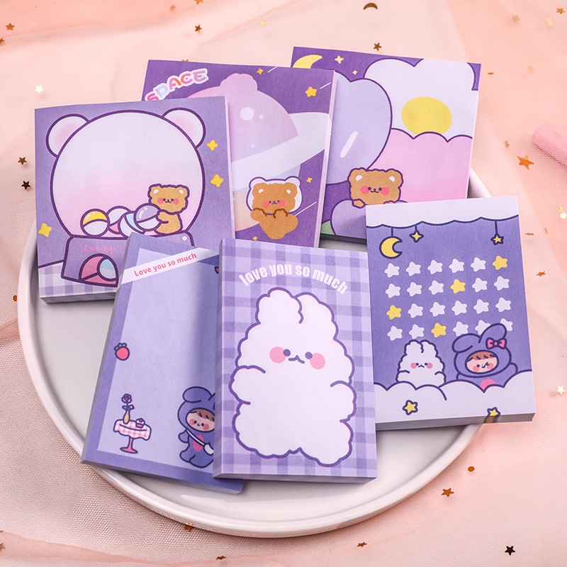 PAOPAO Sticky Notes Import Girisu Meow Cute Cartoon Character Notes