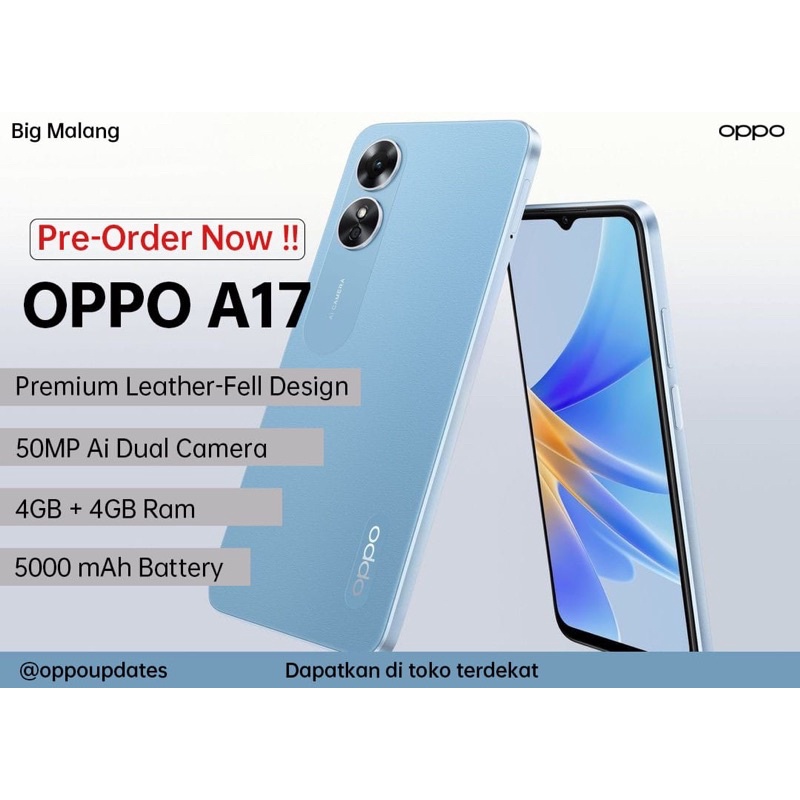 OPPO A17 ram 4+4