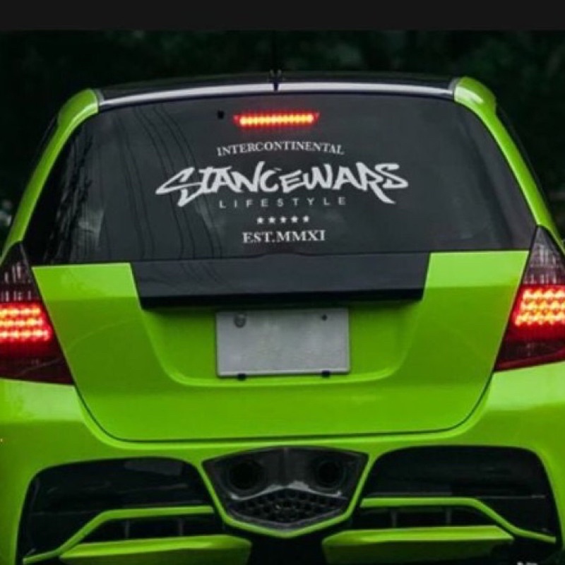 Stiker STANCEWARS sticker cutting CAR JDM