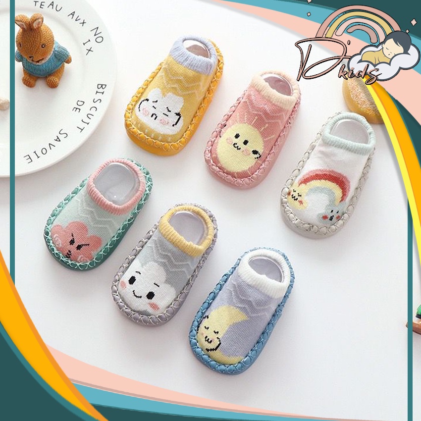 ❤️ 𝐃𝐤𝐢𝐝𝐬 ❤️ BS002 Sepatu Anak Bayi - Baby Prewalker Shoes Socks Anti Slip Kaos Kaki Anak Bayi