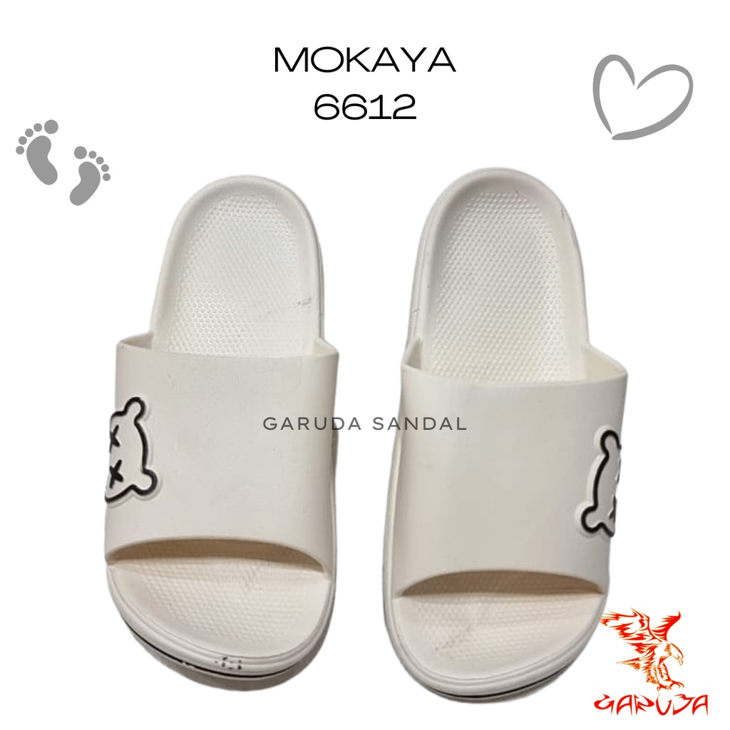 Sandal Selop Wanita MOKAYA 6612 Import Jelly Motif Bear Mata xx