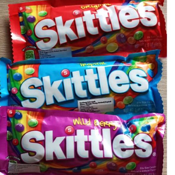 

✨10.10✨ COD Skittles Candy USA 2,17 oz 65 gr murah