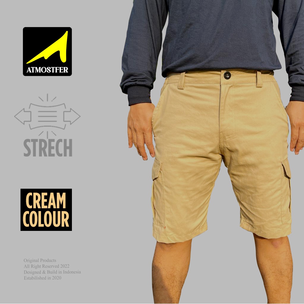 Celana Pendek Pria Cargo Chinos Premium {COD} Shortpants Pria Dewasa