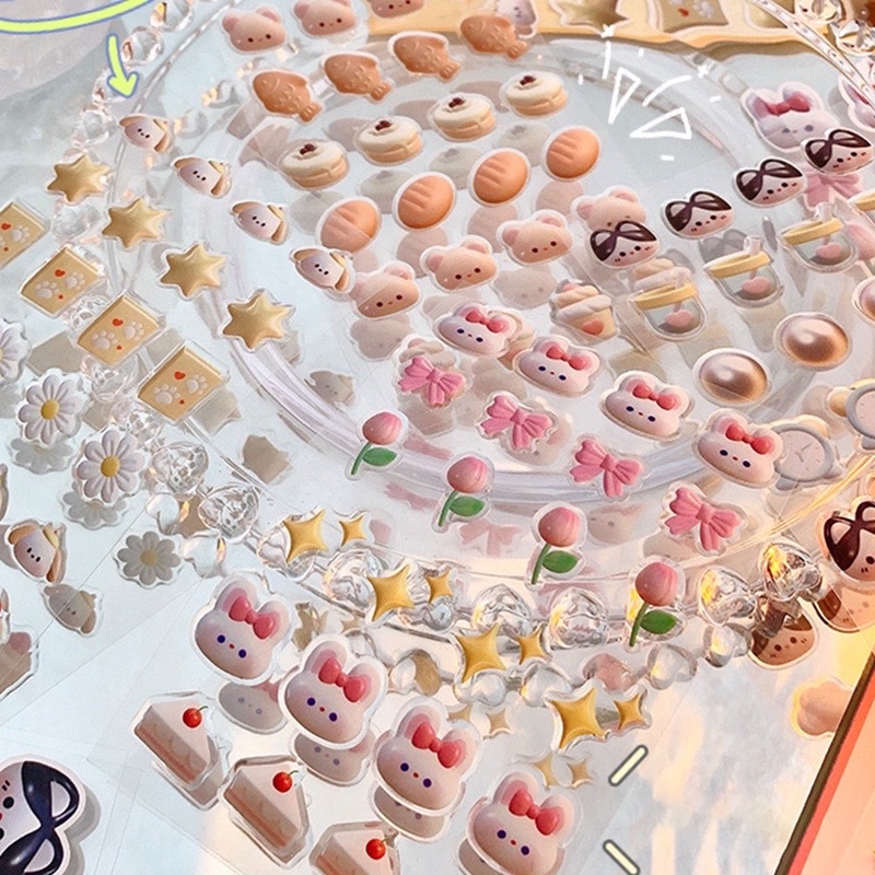 

Sticker Korean Style Stiker 3D Animal Cute Deco Sticker Stiker Lucu