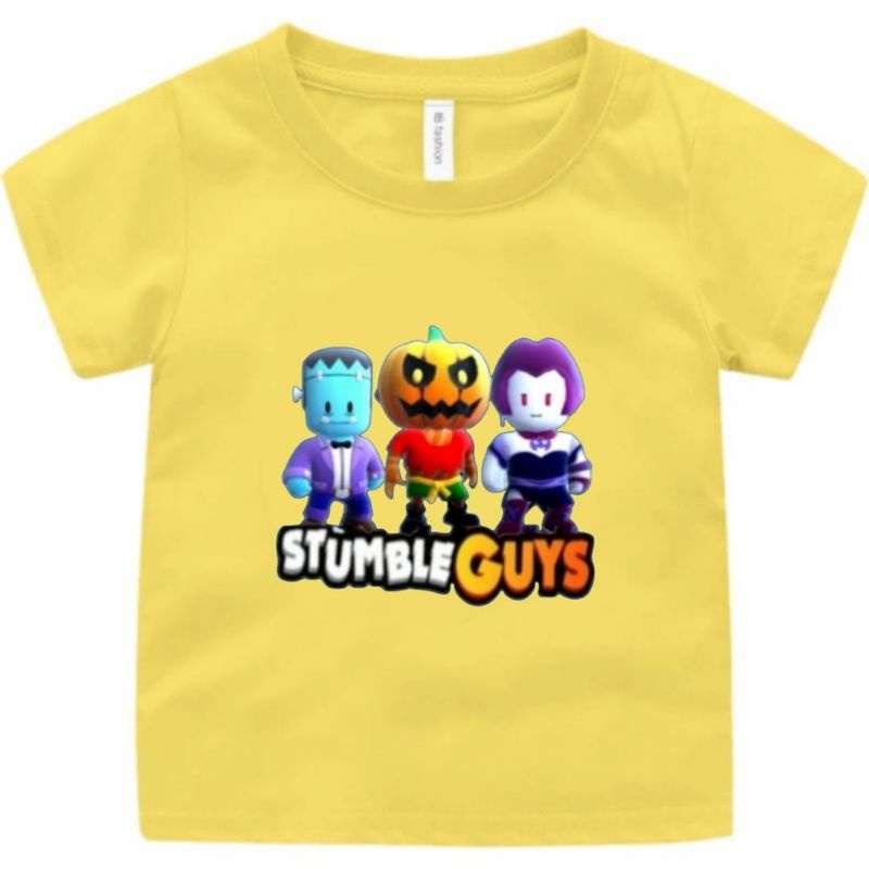 BAJU KAOS ANAK STUMBLE GUYS HALLOWEN UNISEX 1-12 TAHUN UKURAN S,M,L,XL,XXL,XXXL