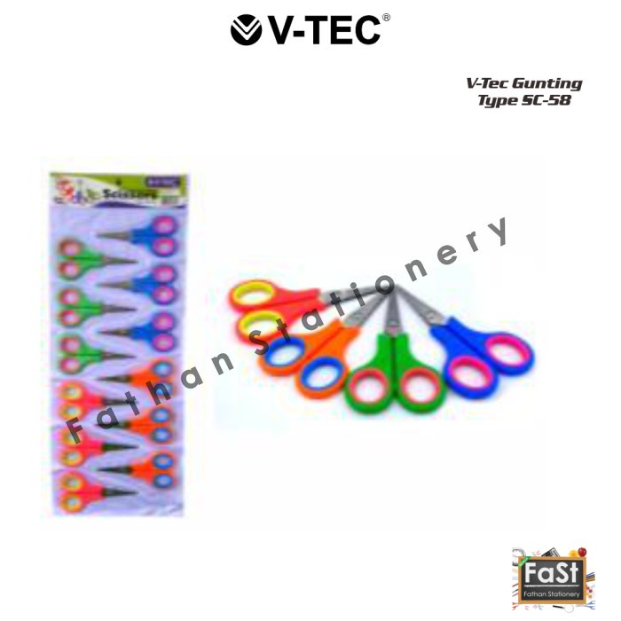 

Jualan Scissors / Gunting Kecil V-Tec (Type Sc-58) Isi 12Pcs Terlaris