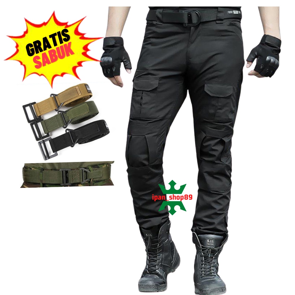 [ GRATIS IKAT PINGGANG ] Celana Cargo Panjang Pria /Celana Tactical Pria /Celana Touring Pria