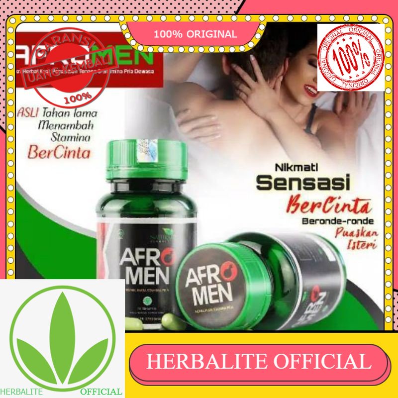 100% ORIGINAL ( BISA COD ) AFROMEN - OBAT STAMINA PRIA HERBAL 100% ORIGINAL