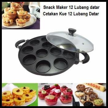 Cetakan Kue Martabak Mini Happy Call 12 Lubang Datar Kue Lumpur Loyang