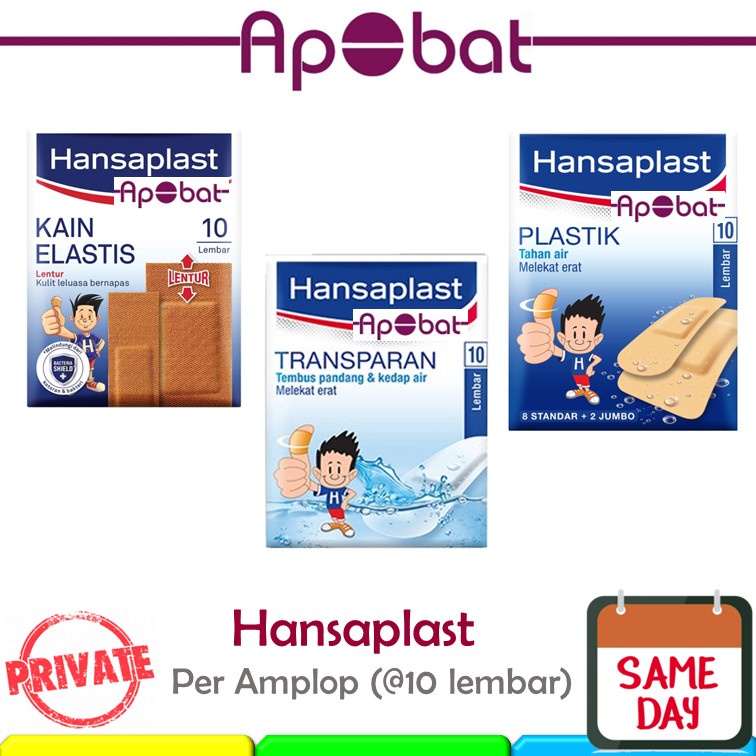 - ApObat - Hansaplast Kain Plester Jumbo Plastik Transparan Hansaplas