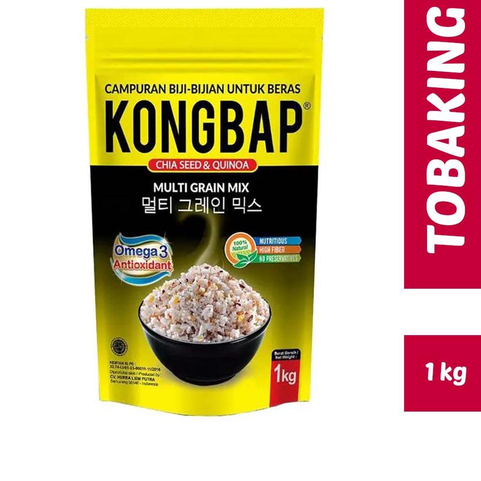 

Harga TERMURAAH.. Kongbap multi grain mix rice chia seed quinoa 1 kg IDG