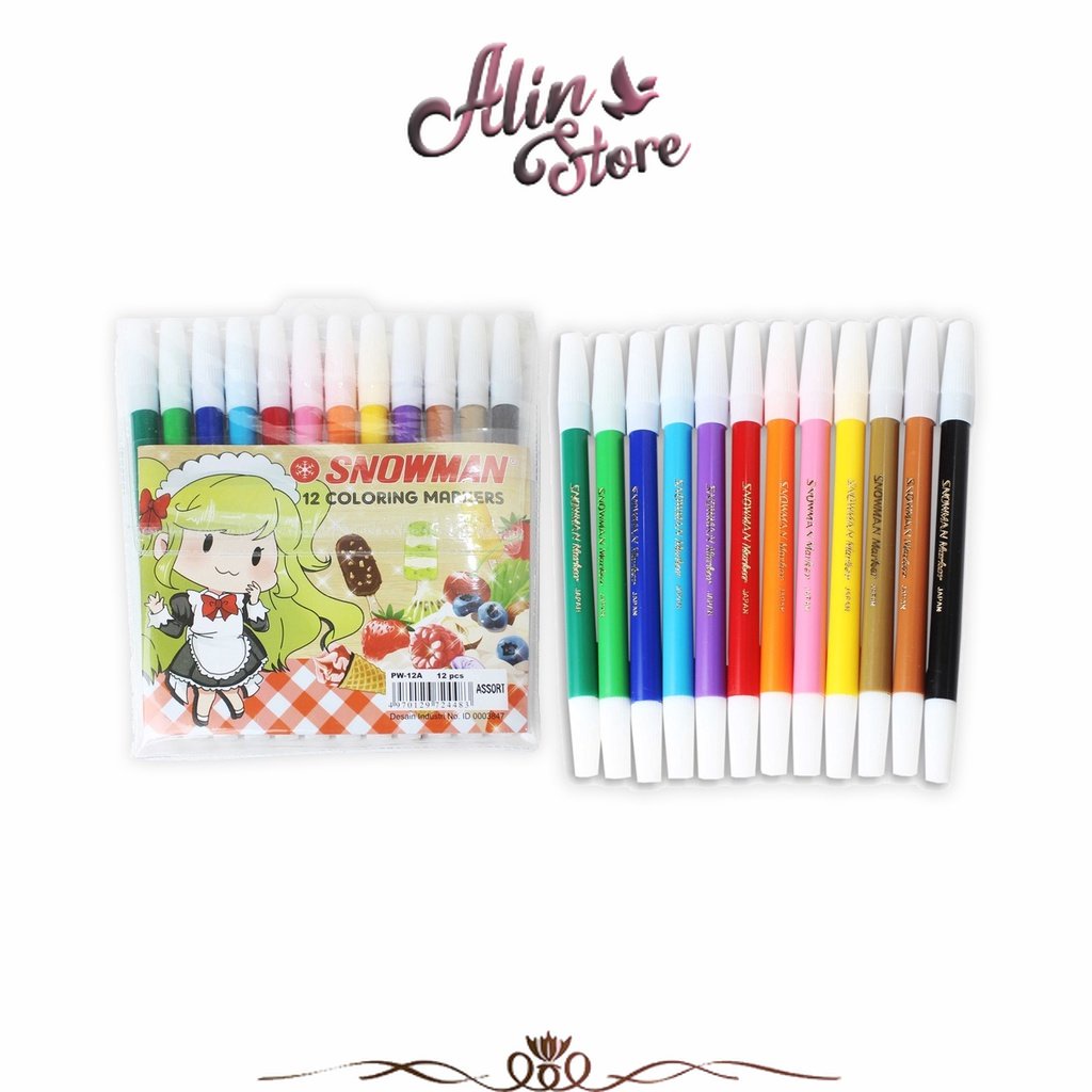 

Spidol Kecil 12 Warna PW - 12 A Snowman