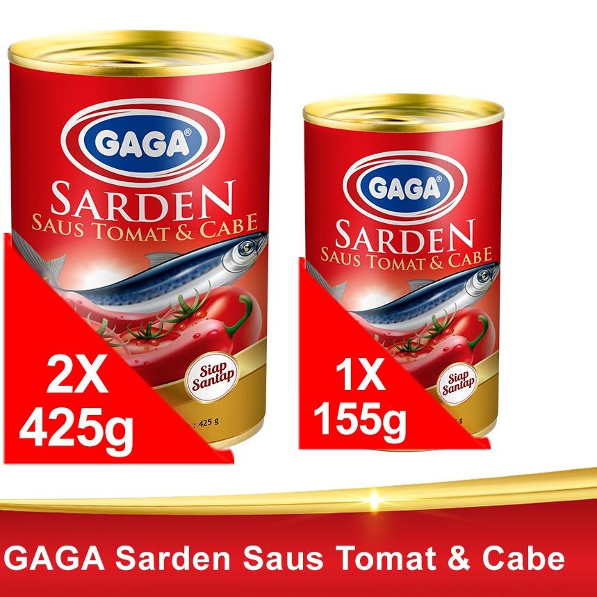 

Terbaik Beli 2 pcs GAGA Sarden Tomat Chili 425g GRATIS 1 pcs Gaga sarden Tomat Chili 155g. (GG30) !!!