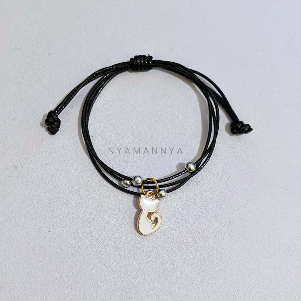 Gelang Tangan Charm Unicorn Kucing Cloud Love Tali Waterproof